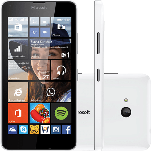 Smartphone Microsoft Lumia 640 Dual DTV Dual Chip Desbloqueado Windows Phone 8.1 Tela 5" 8GB 3G Wi-Fi Câmera 8MP com TV ...
