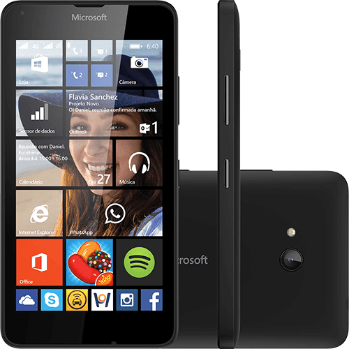 Smartphone Microsoft Lumia 640 Dual DTV Dual Chip Desbloqueado Windows Phone 8.1 Tela 5" 8GB 3G Wi-Fi Câmera 8MP com TV ...