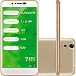 Smartphone Mirage 71s Dual Chip Android 5.1 Tela 5.5" Quad Core 8GB 3G Wi-Fi Câmera 8MP - Dourado
