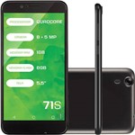 Ficha técnica e caractérísticas do produto Smartphone Mirage 71s Dual Chip Android 5.1 Tela 5.5" Quad Core 8GB 3G Wi-Fi Câmera 8MP - Preto