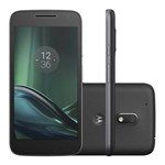 Ficha técnica e caractérísticas do produto Smartphone Moto G 4 Play XT1600 16GB, 4G, Dual Chip, Android, Câm 8MP, Tela 5``, Wi-Fi, Preto