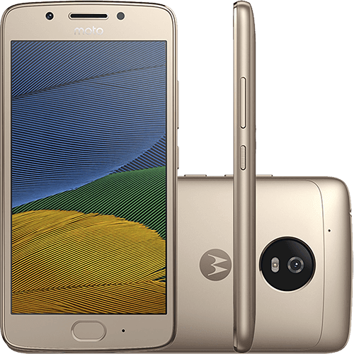 Ficha técnica e caractérísticas do produto Smartphone Moto G 5 Dual Chip Android 7.0 Tela 5" 32GB 4G Câmera 13MP - Ouro