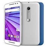Ficha técnica e caractérísticas do produto Smartphone Moto G™ (3ª Geração) Colors 16GB Branco com Tela de 5'', Dual Chip, Android 5.1, 4G, Câmera 13MP, RAM de 2GB e Processador Quad-Core 1.4GHz