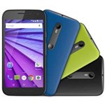 Ficha técnica e caractérísticas do produto Smartphone Moto G™ (3ª Geração) Colors HDTV XT1544 Preto com Tela de 5'', Dual Chip, Android 5.1, 4G, Câmera 13MP e Processador Quad-Core de 1.4 GHz