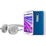 Smartphone Moto G (3ª Geração) Edição Especial Music Dual Chip Android 5.1 Tela 5" 16GB 4G Câmera 13MP + Fone Sem Fio Bl...