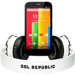 Ficha técnica e caractérísticas do produto Smartphone Moto G Music Edition Dual Chip Desbloqueado Android 4.3 Tela 4.5" 16GB 3G Wi-Fi Câmera 5MP + Fone de Ouvido Bluetooth Tracks Air Sol Republic - Preto
