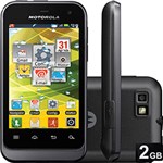 Smartphone Motorola Dual Chip Desbloqueado XT321 Defy Mini Preto - Android 2.3, Câmera 3MP, 3G, Wi-Fi e Cartão de Memóri...