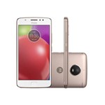 Ficha técnica e caractérísticas do produto Smartphone Motorola Moto e XT1763, Memória Interna 16GB Expansível Até 128 GB-Dourado