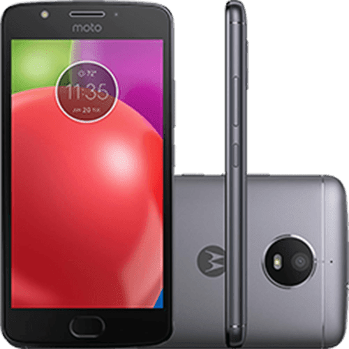 Smartphone Motorola Moto E4 Dual Chip Android 7.1.1 Nougat Tela 5" Quad-Core 1.3GHz 16GB 4G Câmera 8MP - Titanium