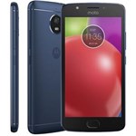 Ficha técnica e caractérísticas do produto Smartphone Motorola Moto E4 XT1763 Azul Safira com 16GB, Tela 5'', Dual Chip, Android 7.1, 4G, Câmera 8MP, Processador Quad-Core e 2GB de RAM