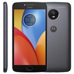 Ficha técnica e caractérísticas do produto Smartphone Motorola Moto E4 XT1762 Dual SIM 16GB Tela HD 5.0" 8MP/5MP - Cinza