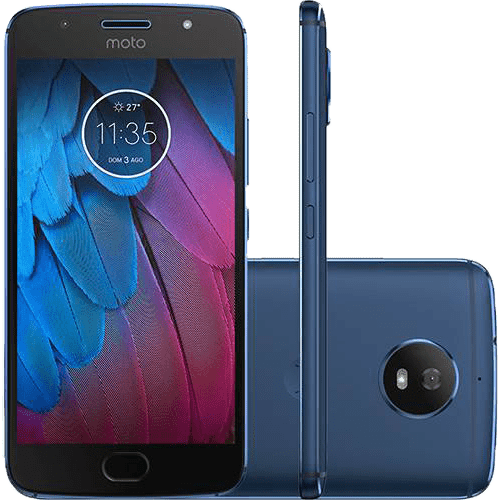 Ficha técnica e caractérísticas do produto Smartphone Motorola Moto G 5S Dual Chip Android 7.1.1 Nougat Tela 5.2" Snapdragon 430 32GB 4G Câmera 16MP - Azul Safira