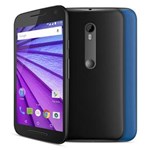 Ficha técnica e caractérísticas do produto Smartphone Motorola Moto G (3ª Geração) Colors XT1543 Preto 16GB, Tela de 5'', Dual Chip, Android 5.1, 4G, Câmera 13MP e Processador Quad-Core 1.4 GHz