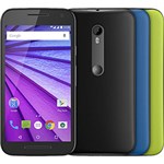 Smartphone Motorola Moto G (3ª Geração) DS Colors HDTV Dual Chip Desbloqueado Oi Android 5" 16GB Câmera 13MP - Preto + 2...
