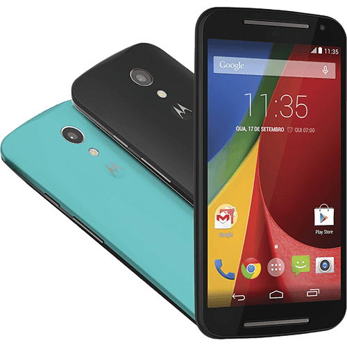 Smartphone Motorola Moto G (2ª Geração) DTV Colors Dual Chip Desbloqueado Android 4.4 Tela 5" 16GB 3G Wi-Fi Câmera de 8M...