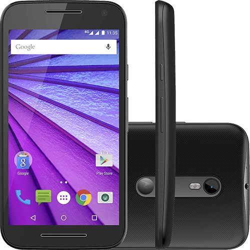 Ficha técnica e caractérísticas do produto Smartphone Motorola Moto G (3ª Geração) Dual Chip Android 5.1 Tela 5" 8GB 4G Câmera 13MP - Preto
