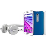 Ficha técnica e caractérísticas do produto Smartphone Motorola Moto G (3ª Geração) Music Dual Chip Desbloqueado Android Lollipop 5.1 Tela 5" 16GB Wi-Fi Câmera de 13MP - Branco
