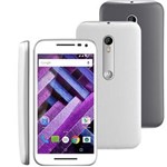 Ficha técnica e caractérísticas do produto Smartphone Motorola Moto G (3ª Geração) Turbo XT1556 Branco com 16GB, Tela de 5'', Dual Chip, Android 5.1, 4G, Câmera 13MP, Processador Octa-Core