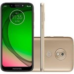 Smartphone Motorola Moto G7 Play 32GB 2GB OctaCore 1.8GHz 5.7" 13MP 8MP Android 9.0, Ouro