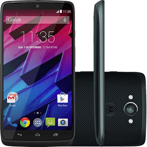 Smartphone Motorola Moto Maxx Android 4.4 Tela 5.2" 64GB Câmera 21MP - Preto