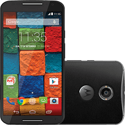 Ficha técnica e caractérísticas do produto Smartphone Motorola Moto X 2ª Geração Desbloqueado Android 4.4 Tela 5.2" 32GB 4G Wi-Fi Câmera 13MP GPS - Preto Couro