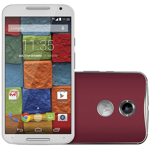 Smartphone Motorola Moto X 2ª Geração Rouge Desbloqueado Android Lollipop 5.0 Tela 5.2" 32GB 4G Wi-Fi Câmera 13MP - Verm...