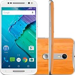 Smartphone Motorola Moto X Style Dual Chip Desbloqueado Android 5.1.1 Tela 5.7" 32GB 4G 21MP - Branco com Bambu