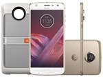 Smartphone Motorola Moto Z2 Play Sound Edition - 64GB Ouro Dual Chip 4G Câm. 12MP + Selfie 5MP