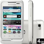 Ficha técnica e caractérísticas do produto Smartphone Motorola Motosmart me XT303, Desbloqueado, Branco - Android 2.3, Tela 3.2", Câmera de 2.0MP, 3G, Wi-Fi, Memória Interna 512MB e Cartão 4GB