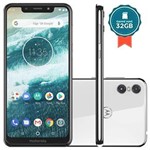 Ficha técnica e caractérísticas do produto Smartphone Motorola One 64GB + SD 32GB 4GB Ram Octa-Core Tela 5.9` Dual Câmera 13+2MP Branco