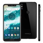 Smartphone Motorola One XT1941 Preto 64GB Tela de 5,9", Dual Chip, Android 8.1, Câmera Traseira Dupla, Processador Octa-...