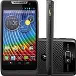 Smartphone Motorola Razr D3 Preto Dual Chip com Android 4.1 NFC Tela 4" Câmera 8MP Processador Dual Core 3G Wi-Fi