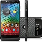Smartphone Motorola RAZR I, Desbloqueado TIM Preto, Processador Intel Inside® 2GHz, Tela AMOLED Advanced 4.3", Touchscre...