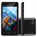 Ficha técnica e caractérísticas do produto Smartphone Multilaser MS40S Preto 4" Câmera 2 MP + 5 MP 3G Quad Core 8GB Android 6.0 - P9025