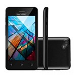 Smartphone Multilaser MS40S, Preto, NB251, Tela de 4", 8GB, 5MP