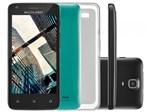 Smartphone Multilaser Ms45 Colors Preto com Tela 4.5”, Dual Chip, Android 4.4, Câmera 5Mp, Wi-Fi P9009