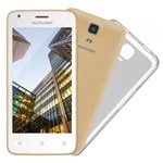 Ficha técnica e caractérísticas do produto Smartphone Multilaser MS45S, 4.5", 3G, Android 5.1, 5MP, 8GB - Dourado