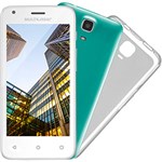 Smartphone Multilaser MS45S Dual Chip Android 5.1 Tela 4.5" 8GB Wi-Fi 3G Câmera 5MP - Branco