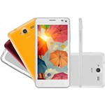 Smartphone MS50S 3G Tela 5'' Dual Câmera 5MP+8MP Android 6.0 Multilaser Branco - P9035