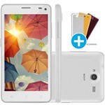 Smartphone Multilaser MS50 Colors 3G, Quad Core, 8MP, 16GB, Dual Chip, Branco - P9002