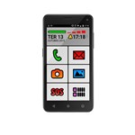 Smartphone MS50 Preto Sênior Phone QuadCore Dual Chip Android Lollipop 5 P9015 - Multilaser