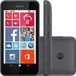 Smartphone Nokia Lumia 530 Dual Preto com Windows Phone 8.1, Tela de 4”, Câm. 5MP, 3G, WiFi, Bluetooth, A-GPS e Processador Quad Core - Claro