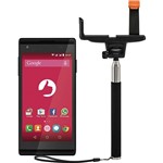 Ficha técnica e caractérísticas do produto Smartphone Positivo S455 Android 5.0.2 (Lollipop) Tela 4.5" 8GB 3G Câmera de 5MP Bastão de Selfie - Preto