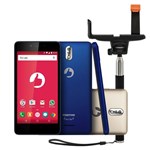 Ficha técnica e caractérísticas do produto Smartphone Positivo TWIST S S520 + Bastão de Selfie Android 6.0 3G WiFi 5" 8GB Câmera 8MP Azul
