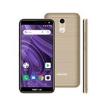 Ficha técnica e caractérísticas do produto Smartphone Positivo Twist 2 S512 Tela5 16Gb Ram 1Gb Dourado