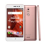 Ficha técnica e caractérísticas do produto Smartphone Positivo Twist S511 - Android 7.0 3G 5" 16GB Câmera 8MP - Rosa