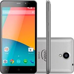 Smartphone Qbex XGray com 16GB, Tela 5", Android 4.4, Wi-Fi, 3G, Câmera 8MP e Processador Intel Dual Core
