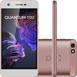 Smartphone Quantum You 32GB 3GB RAM Tela HD 5.0 Câmera 13MP - Rosa