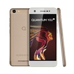 Smartphone Quantum YOU L 32GB Tela 5 Quad-Core Dual SIM 4G Câmera 13MP - Dourado