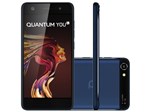 Smartphone Quantum You Light 32GB Azul Dual Chip - 4G Câm. 13MP + Frontal 8MP 5” HD Proc. Quad Core